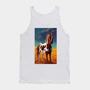 Beautiful Painted Horse Pony Tank Top